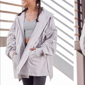 Fabletics Giana Jacket- hazy gray- small